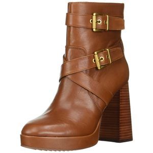 Vince Camuto Women's Coliana Platform Bootie Ankle Boot, Whiskey, 11